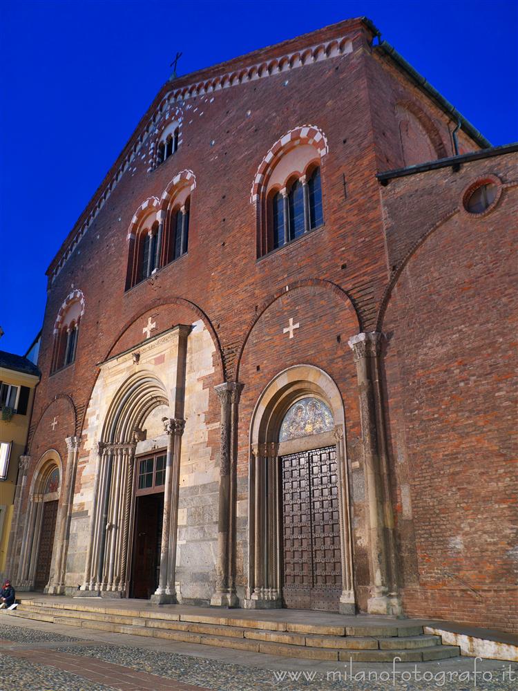 Milan (Italy) - Basilica of San Simpliciano in the evening